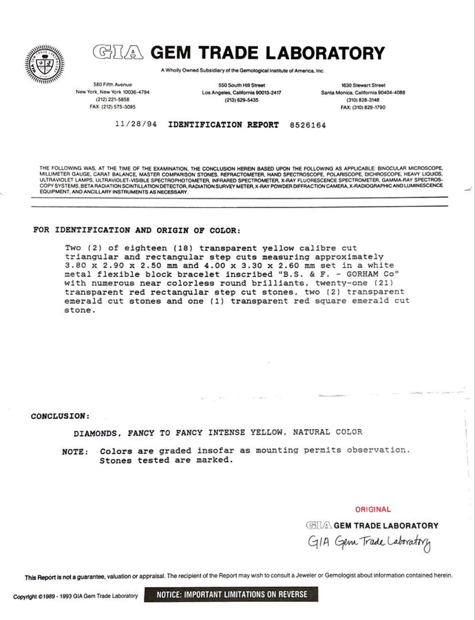 EstateBlack Star Frost  Bracelet