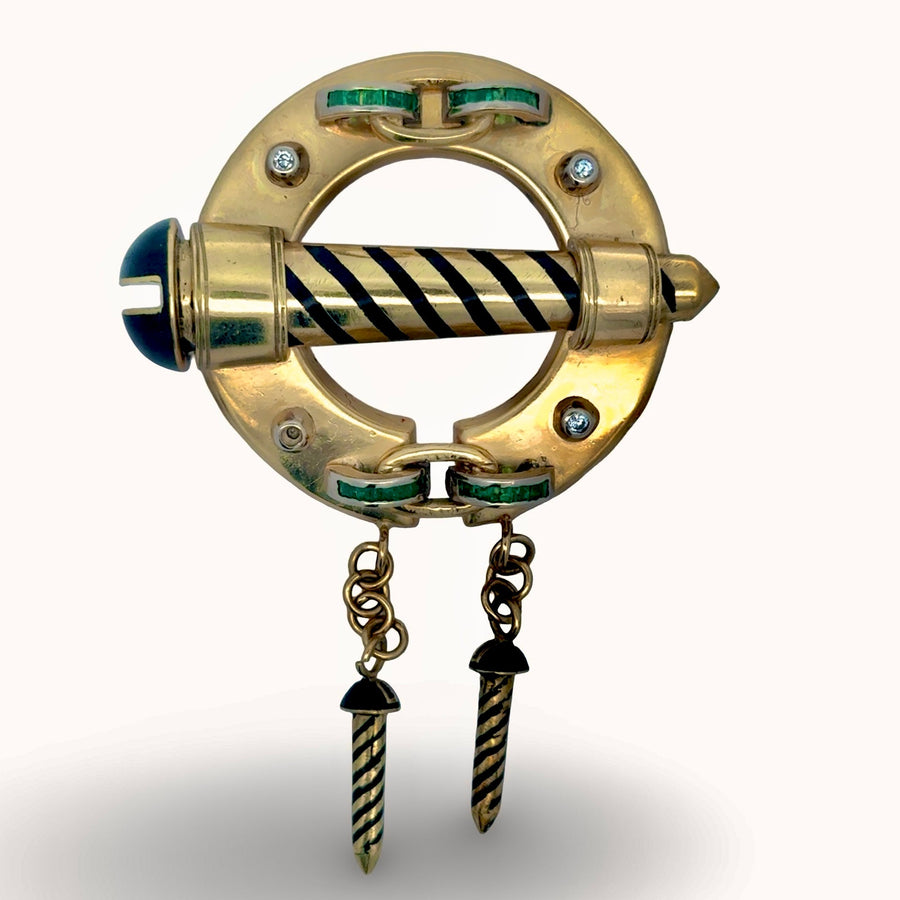 Estate Italian Brooch